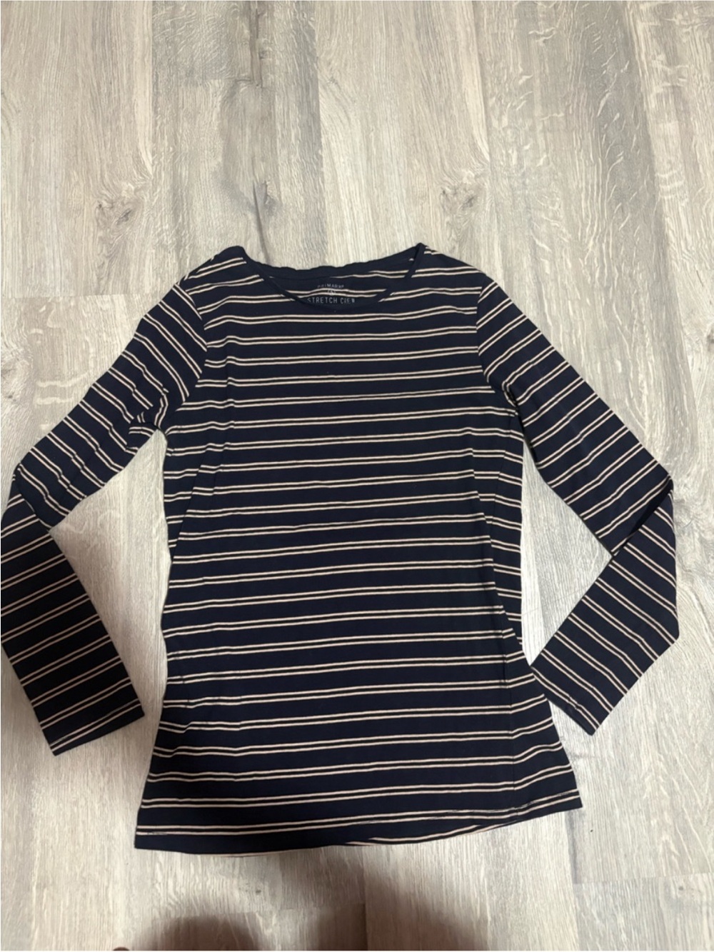3 for $14 Primark Navy and Cream Striped Long Sleeve Tee size small